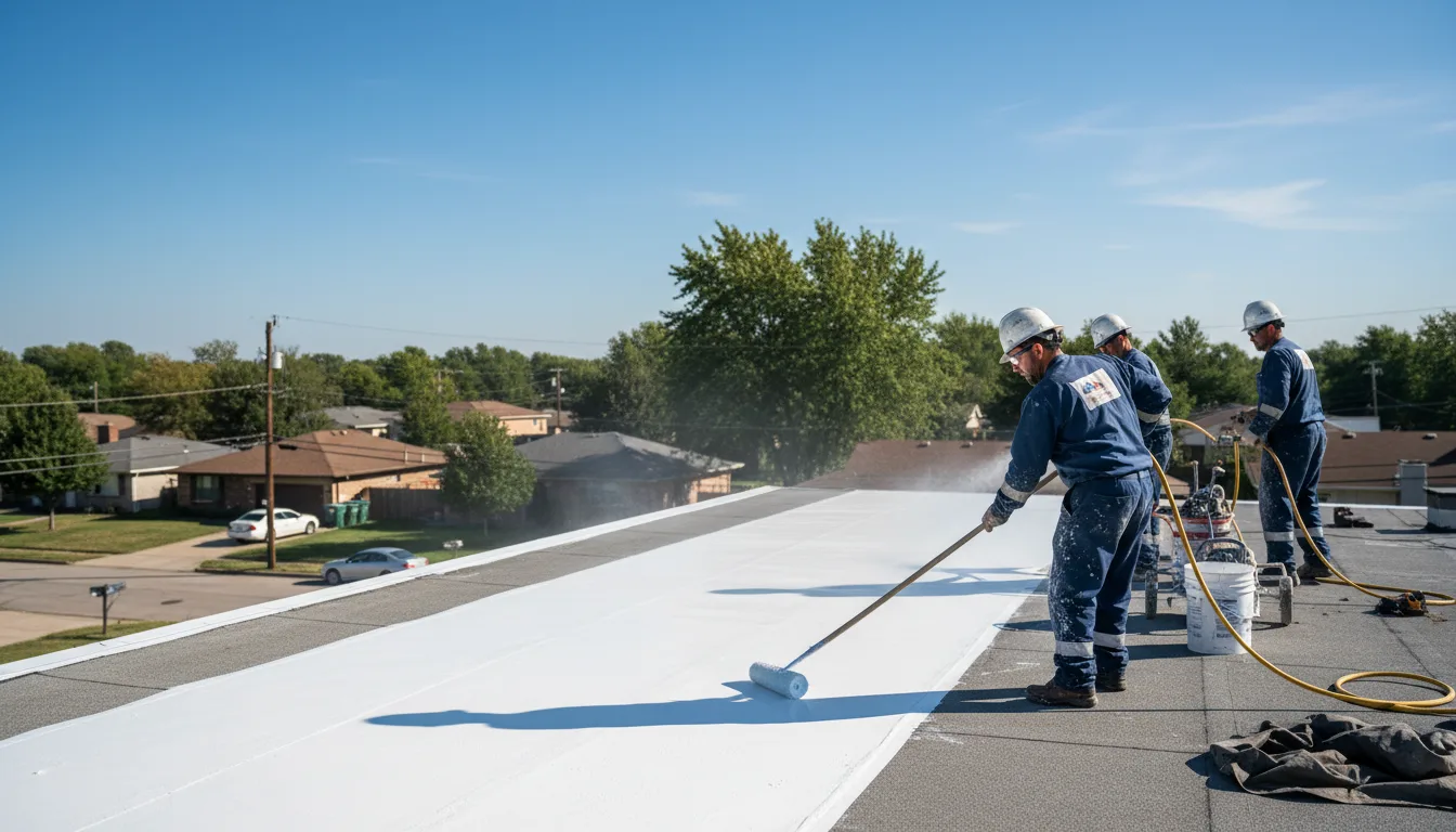 Commercial roof coating in Bowbells, ND near me